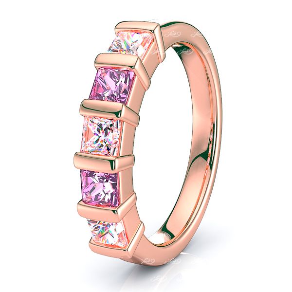Rose Diamond and Pink Sapphire