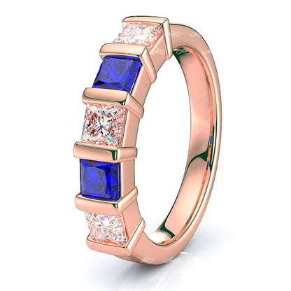 Rose Diamond and Blue Sapphire