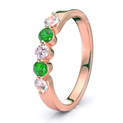 Rose Diamond and Emerald