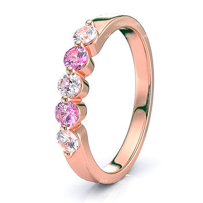 Rose Diamond and Pink Sapphire