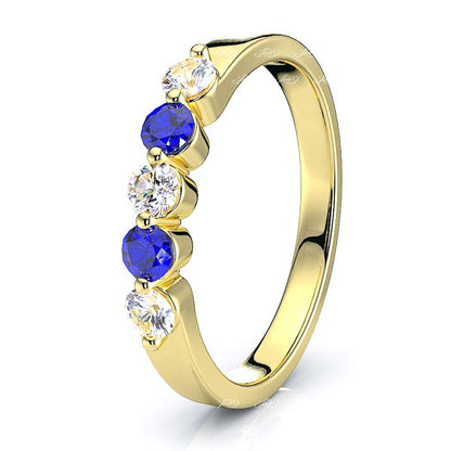 Yellow Diamond and Blue Sapphire