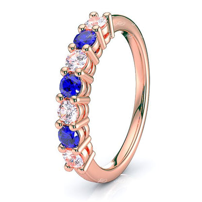 Rose Diamond and Blue Sapphire