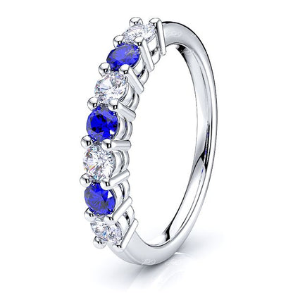 White Diamond and Blue Sapphire