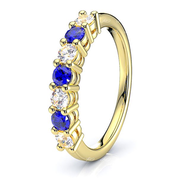Yellow Diamond and Blue Sapphire