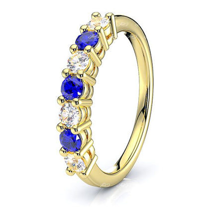 Yellow Diamond and Blue Sapphire