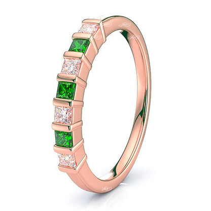 Rose Diamond and Emerald
