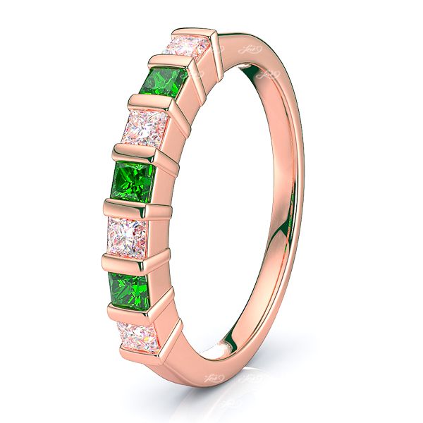 Rose Diamond and Emerald