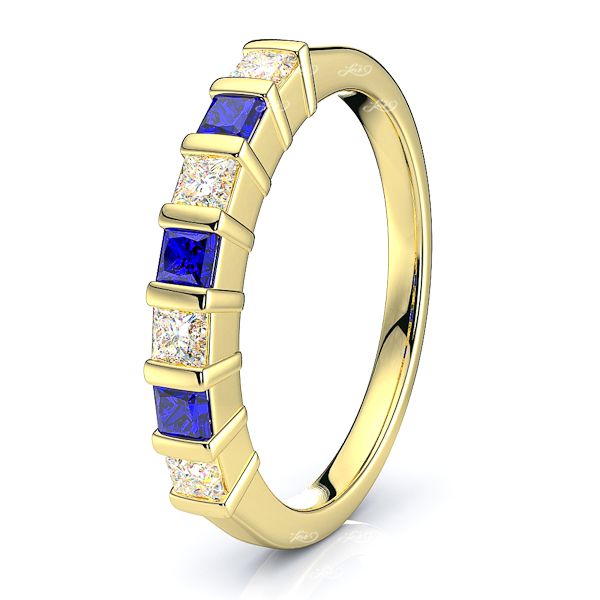 Yellow Diamond and Blue Sapphire
