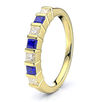Yellow Diamond and Blue Sapphire