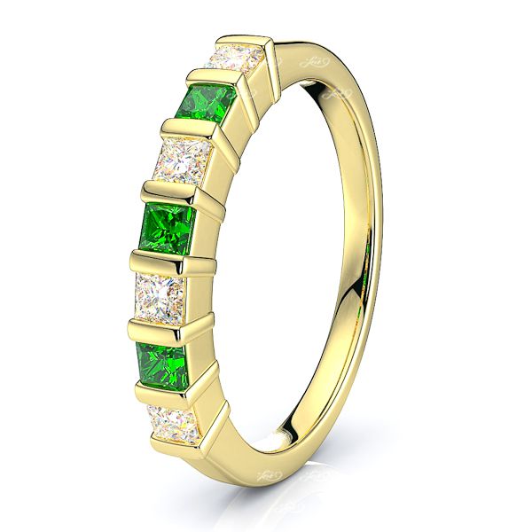 Yellow Diamond and Emerald