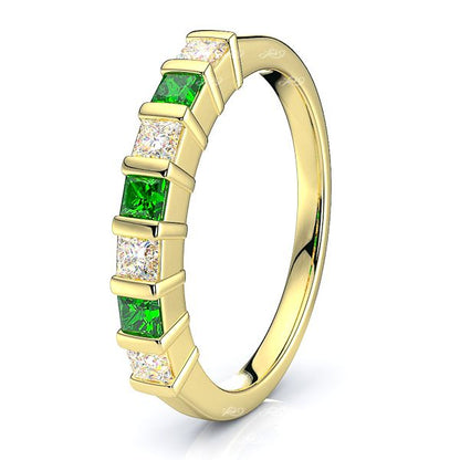 Yellow Diamond and Emerald