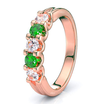 Rose Diamond and Emerald