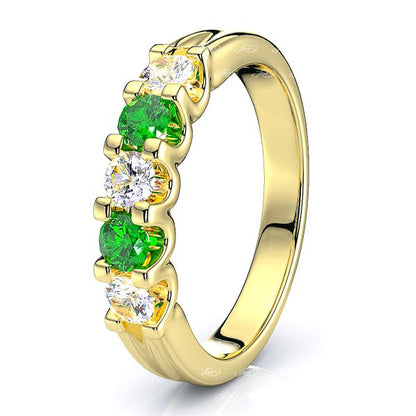 Yellow Diamond and Emerald