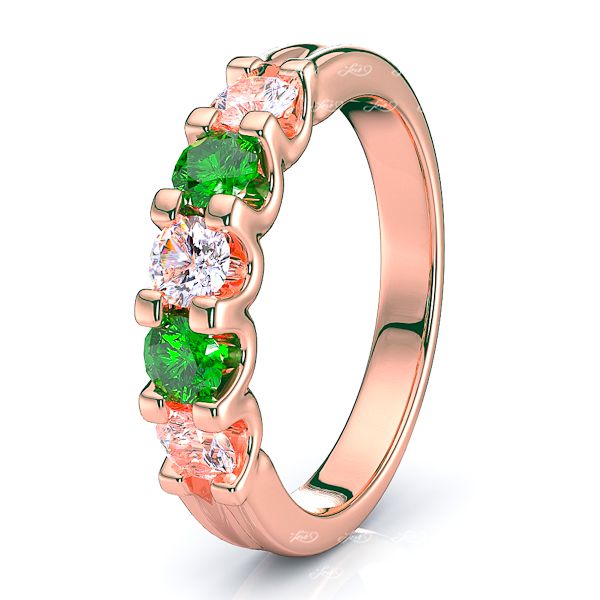 Rose Diamond and Emerald