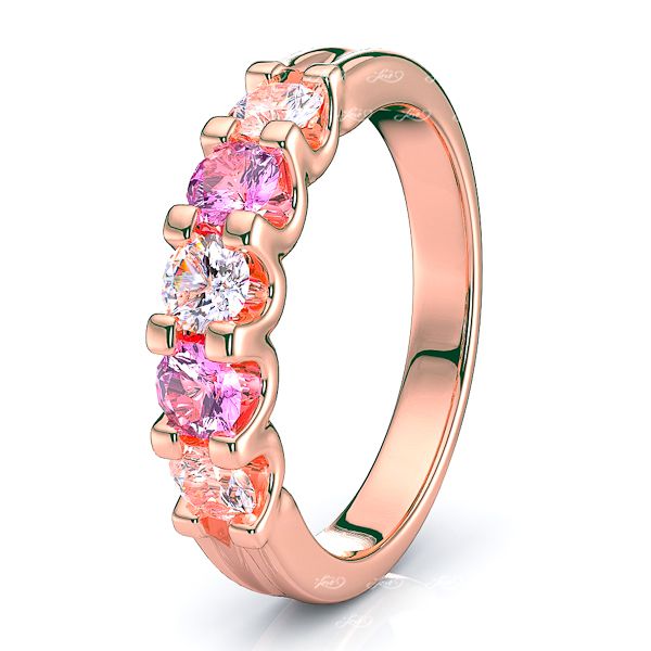 Rose Diamond and Pink Sapphire