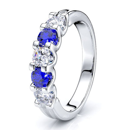 White Diamond and Blue Sapphire