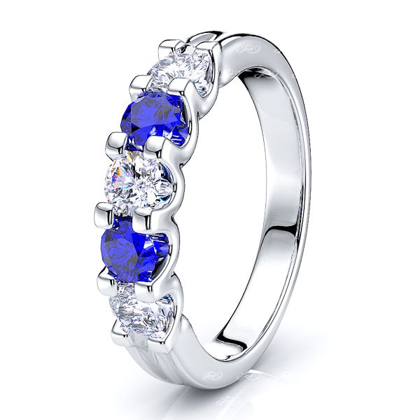 White Diamond and Blue Sapphire