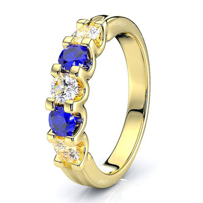Yellow Diamond and Blue Sapphire