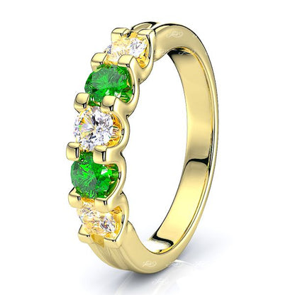 Yellow Diamond and Emerald