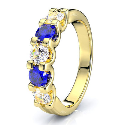 Yellow Diamond and Blue Sapphire