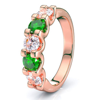 Rose Diamond and Emerald