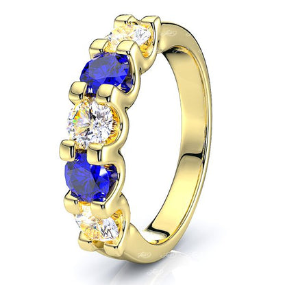 Yellow Diamond and Blue Sapphire