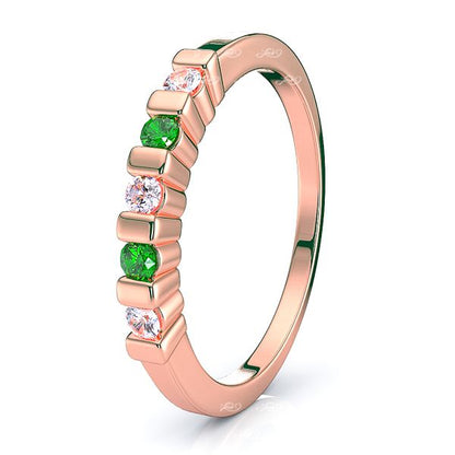 Rose Diamond and Emerald