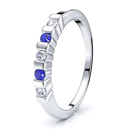 White Diamond and Blue Sapphire