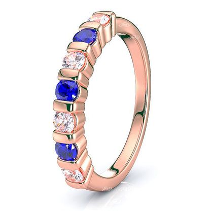 Rose Diamond and Blue Sapphire