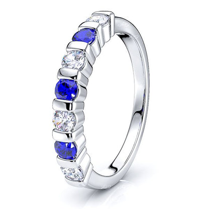 White Diamond and Blue Sapphire