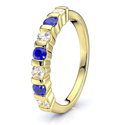Yellow Diamond and Blue Sapphire