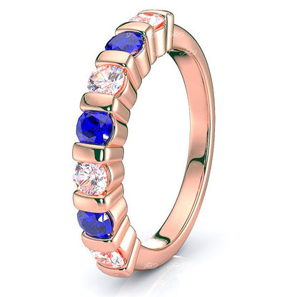Rose Diamond and Blue Sapphire