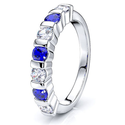 White Diamond and Blue Sapphire