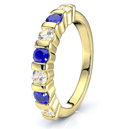 Yellow Diamond and Blue Sapphire