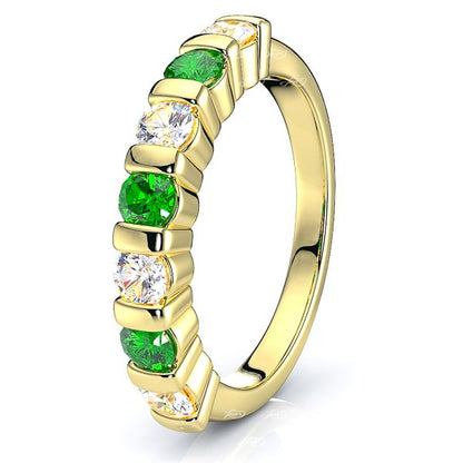 Yellow Diamond and Emerald