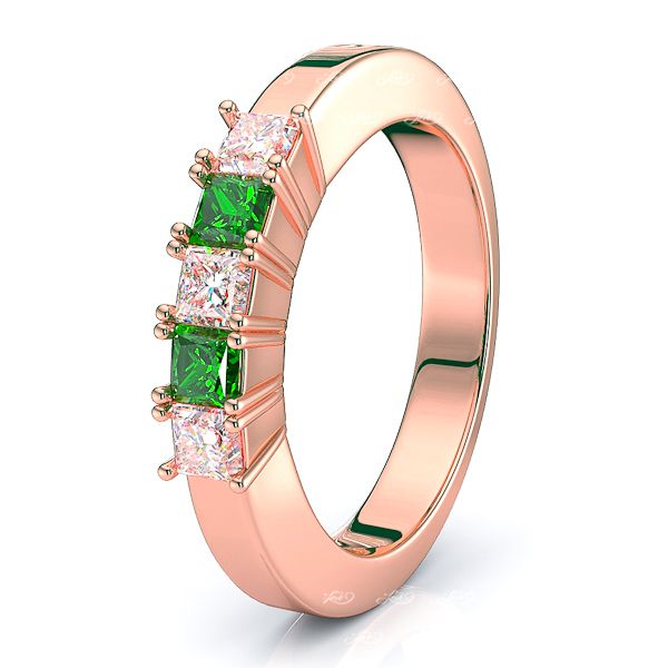 Rose Diamond and Emerald