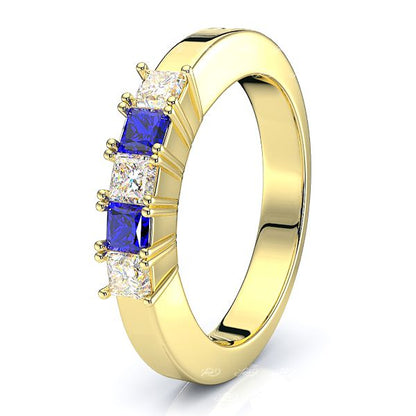 Yellow Diamond and Blue Sapphire