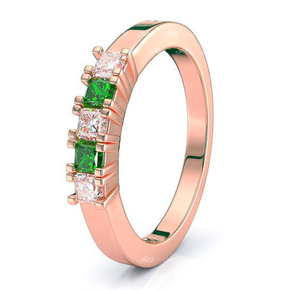 Rose Diamond and Emerald