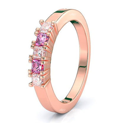 Rose Diamond and Pink Sapphire