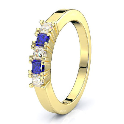 Yellow Diamond and Blue Sapphire
