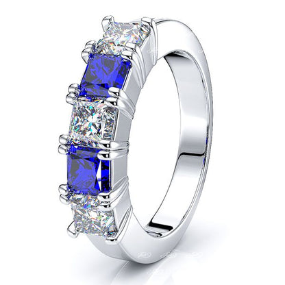 White Diamond and Blue Sapphire