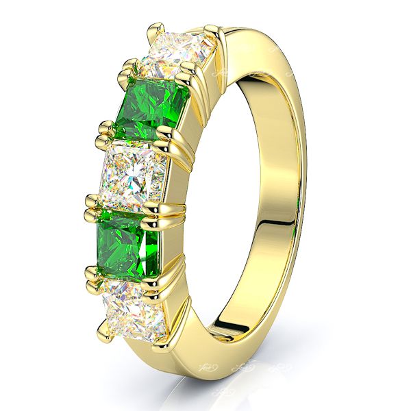 Yellow Diamond and Emerald