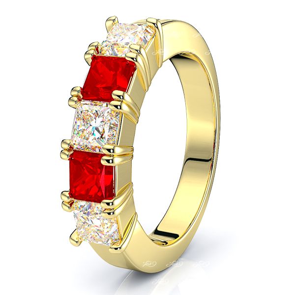 Yellow Diamond and Ruby