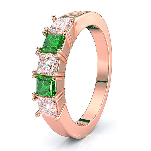 Rose Diamond and Emerald