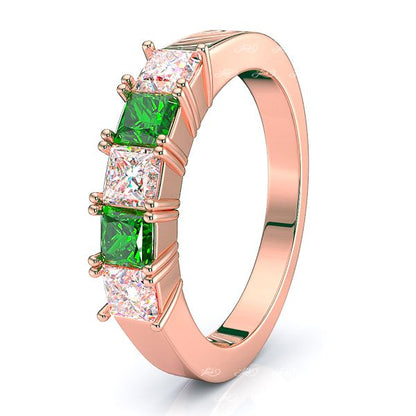 Rose Diamond and Emerald