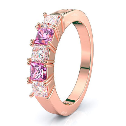 Rose Diamond and Pink Sapphire