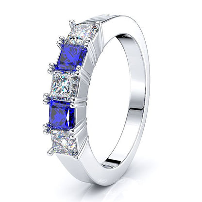 White Diamond and Blue Sapphire