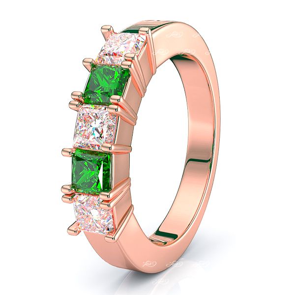 Rose Diamond and Emerald