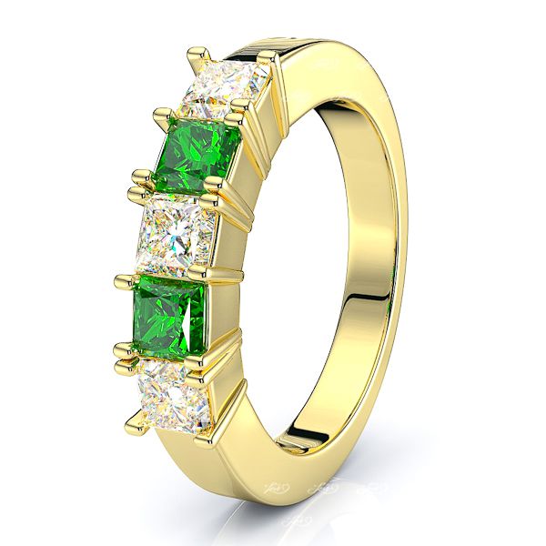 Yellow Diamond and Emerald