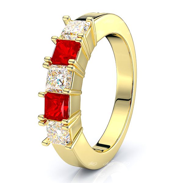 Yellow Diamond and Ruby